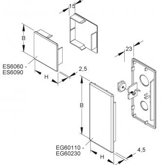 Kleinhuis Endstück 60x107mm    EG60110.3 