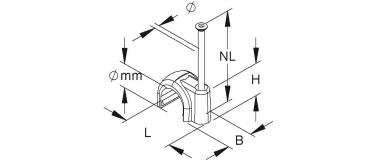 HKL Iso-Nagel-Clips                6-25W 