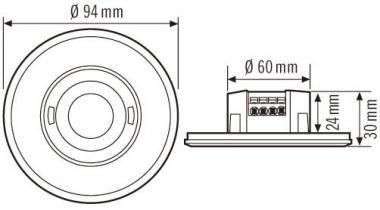 Esylux weiß Up Decken  PD-FLAT 360i/8 RW 