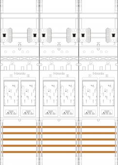 f-tronic Zählerfeld 3-feldrig   E316-HSP 