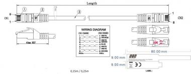 Patchkabel 2xRJ45 Cat6A        MK7001.2G 