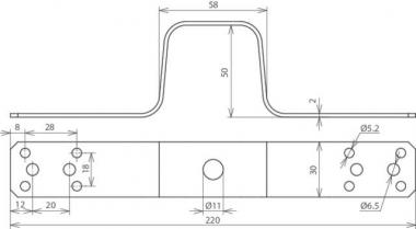 DEHN Überbrückungslasche 220mm L  377026 