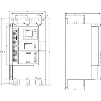 Siemens 3RW55 480V 315A    3RW5545-6HA14 