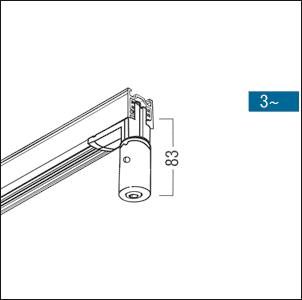 ZUM 3PH Pendel-Adapter weiss    60280071 