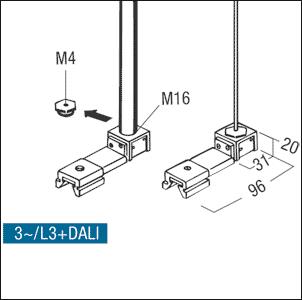 ZUM Befestigungsstück 3 Phasen  S2802630 