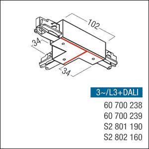 ZUM 3PH T-Verbinder weiss       S2801190 