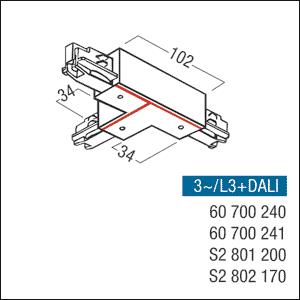 ZUM 3PH T-Verbinder weiss       S2801200 
