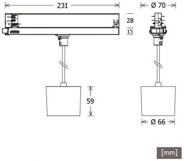 LTS Pendelleuchte ORYO-P 101.940.45 weiß 