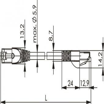 TG Patchkabel S-FTP 1m gelb   L0000A0085 