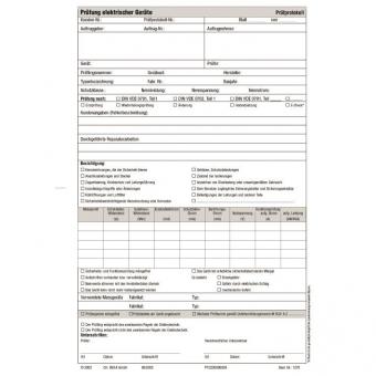 Beha Prüfprotokoll (50 Stk) FTC00001279D 
