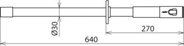 DEHN Isolierstange für    IS M12 STK 640 