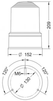 GROTHE Drehspiegelleuchte 24V AC 