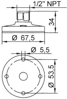 Grothe Adaptersockel 38002      KSZ 8002 