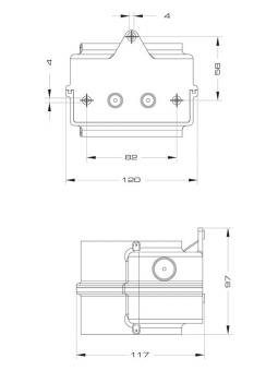 GROTHE Basisdoppelmodul Wand 
