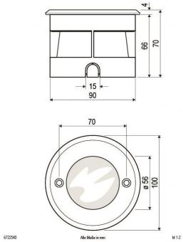 EVN LED Bodeneinbauleuchte IP67 6722540 