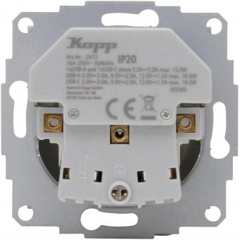 Kopp -Schutzkontakt-Steckdose USB   HK07 