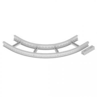 Unex Flachbogen 90  lichtgrau   67307-04 