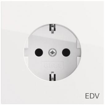 GIRA 445870 SCHUKO-Steckdose Aufdr.EDV 