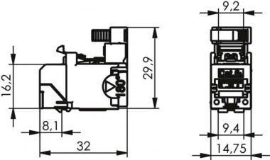 TG AMJ-SL Modul Cat.6A(IEC)  100127801 