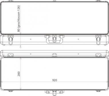 DEHN Kunststoffkoffer leer  KKL 92 28 12 