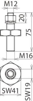 Dehn 705510 AS SCHR   AS SCHR M16 55 M12 