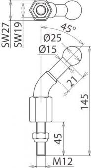 Dehn 756245         KFP 25 W45 M12 45SSM 