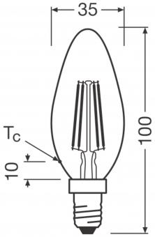 Osram Vintage 1906 LED 35 4W 2400K E14 