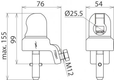 DEHN Kugelkopfhaube D 25mm   KKH 25 D SQ 