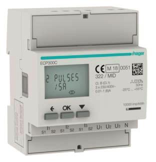 Hager Energiezähler 3phasig      ECP300C 