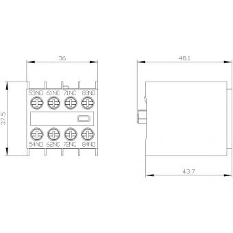 Siemens 3RH29111XA220MA0 Hilfsschalter- 