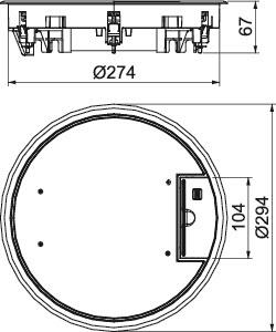 OBO GESR7 10U 1019 Geräteeinsatz 