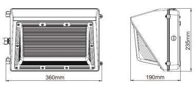 BAIL Bailey LED Wallpack 45W      139849 