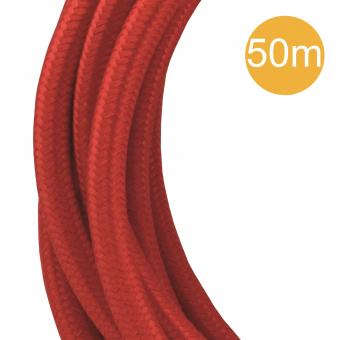 BAIL Textilkabel 3C 50M Rot       145036 