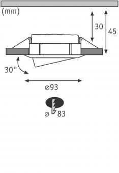Paulmann Einbauleuchte LED Nova    93681 