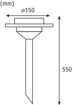Paulmann Solarspieß Ufo IP44 LED   93764 