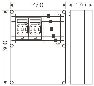 Hensel Mi-NH-Sicherungslasttrenn Mi 6622 
