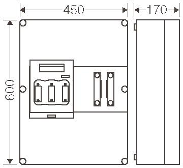 Hensel Mi-NH-Sicherungslasttren  Mi 5651 