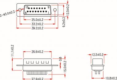 EFB Sub-D Lötstecker 15polig     28656.1 