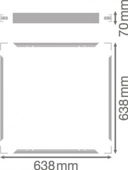 LEDV Aufbaurahmen Panel Value 
