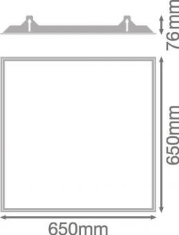 LEDV Einbaurahmen f.Panel M625 