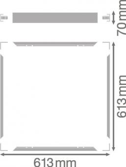LEDV Aufbaurahmen Panel Value 