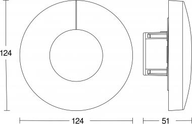 Steinel     LICHTSENSOR DUAL-R KNX V3 UP 