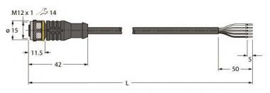 Turck Aktuator-u.Sensor-   RKC4.5T-5/TXL 