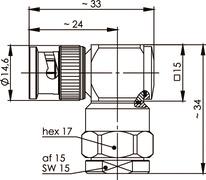TEGA BNC-KabelwinkelStecker  J01000B1195 