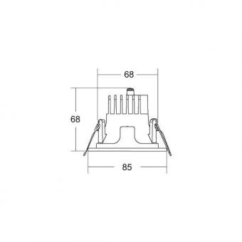 Brumberg LED-Einbaudownlight  41611183DA 