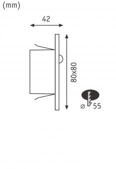 Paulmann LED Wandeinbauleuchte     93133 
