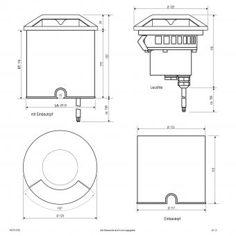 EVN LED Bodeneinbau anthrazit  P67151702 
