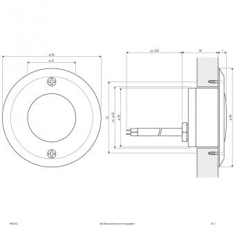 EVN Alu-Power-LED-Einbauleuchte  P650102 