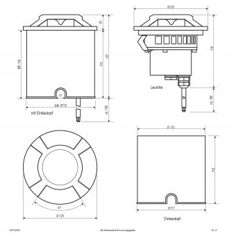 EVN LED Bodeneinbau anthrazit  P67154702 