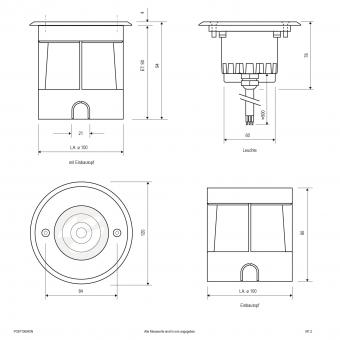 EVN Bodeneinbauleuchte IP67  PC67106040N 